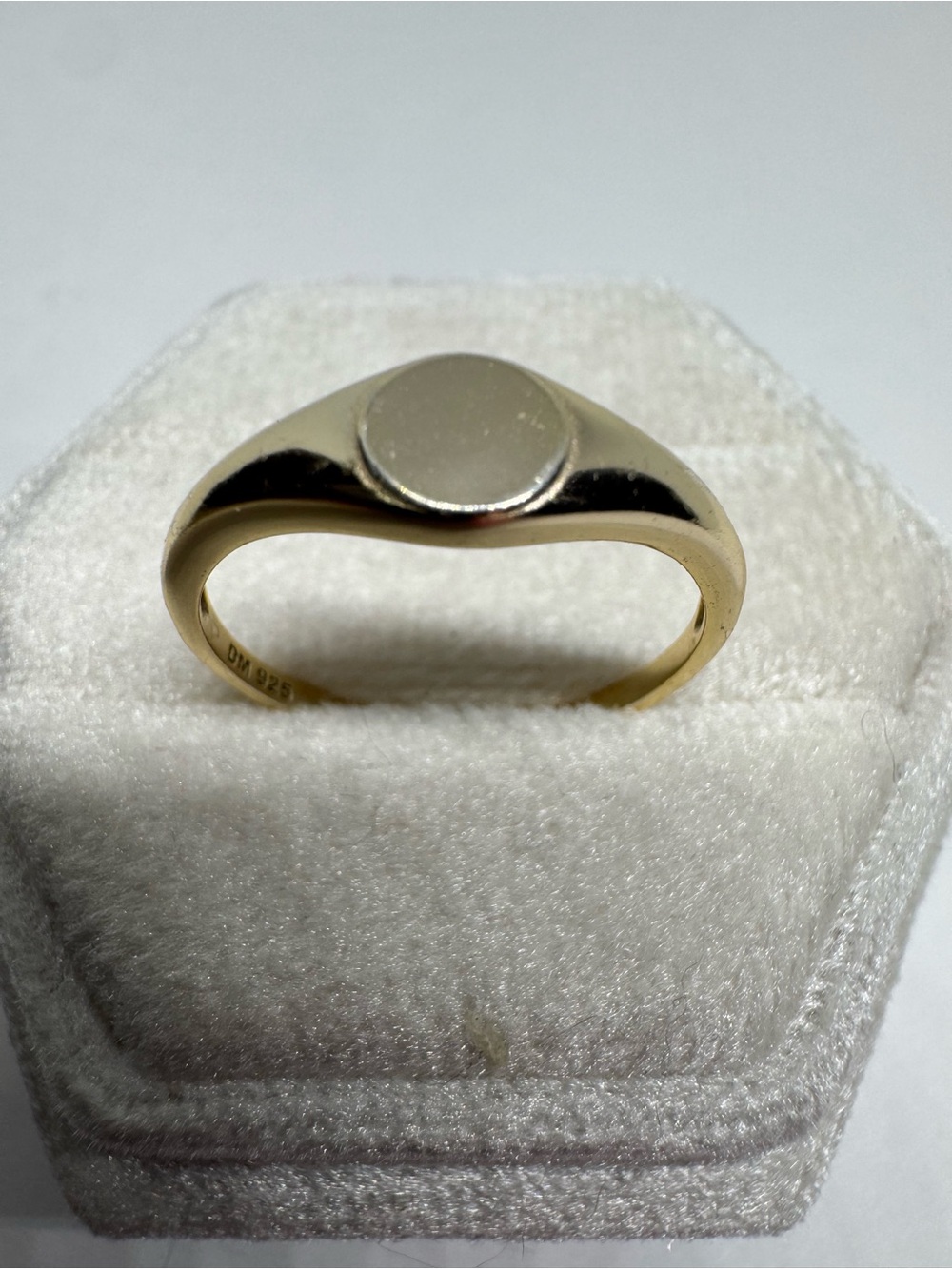 Gold Plated 925 Sterling Silver Ring Size 9